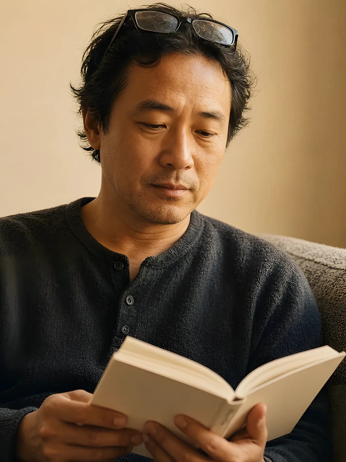 Man reading by a window, Eye Health DNA report